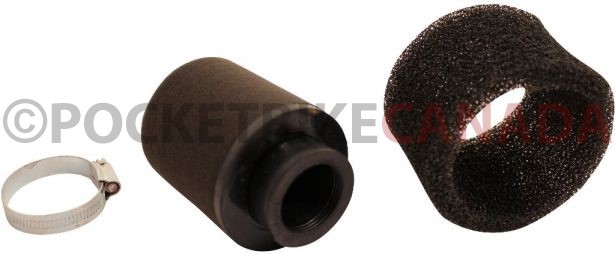 Air Filter - 35mm, Sponge, Straight, Yimatzu Brand, Black - 60A2352BK - PBC81F1