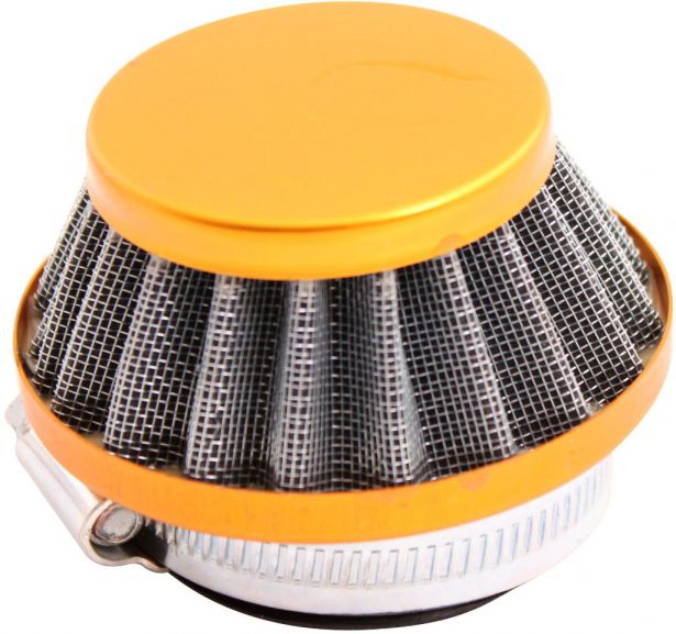 Air Filter - 44mm to 46mm, Conical, Small Stack (30MM), 2 Stroke, Yimatzu Brand, Gold - 60P1170GD - PBC94F1