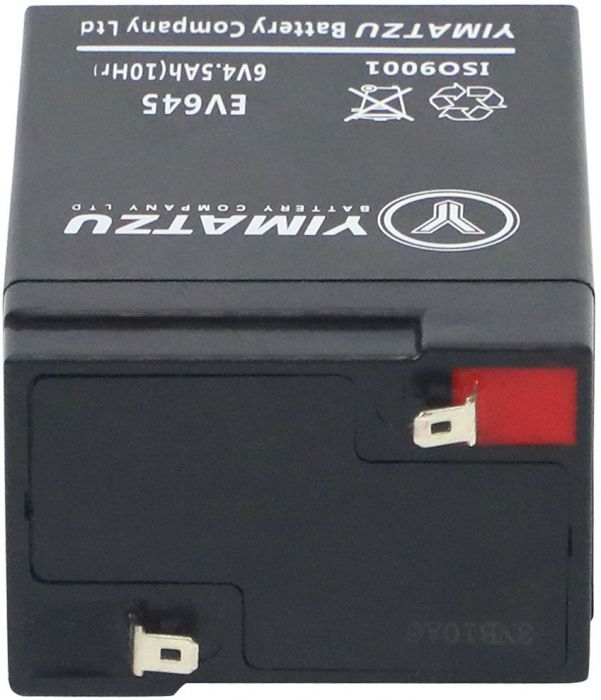 Battery - EV645, 6V 4.5AH, Yimatzu, T1 Terminals - BATEV060045T1 - PBC99EF1