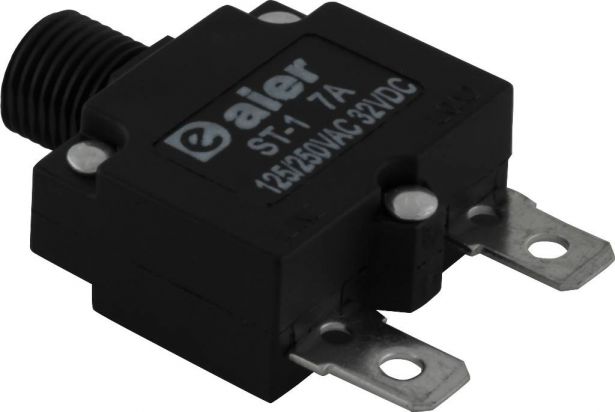Circuit Breaker - Push Button, 7A, ST-1, 125/250VAC, 32VDC - 60A9507 - PBC2085F1