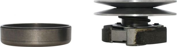 Clutch - Drive Pulley with Clutch Bell, Yamaha, Majesty 250, 16 Spline - 30A3716 - PBC1287F1