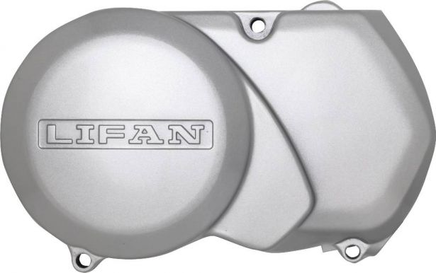 Engine Cover - 125cc Lifan, Left, Chrome - 70D2121CR - PBC1433F1
