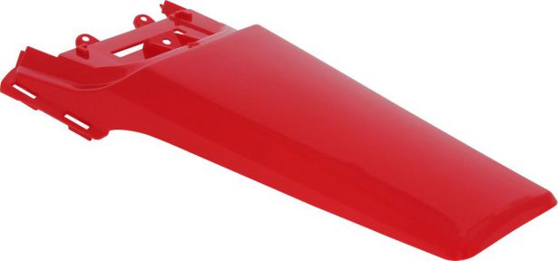 Fender - Rear, Plastic, 50cc to150cc, Dirt Bike, Red (1 pc) - 70D7112RD - PBC550F1