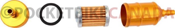 Fuel Filter - Aluminum, CNC, Gold - 20A5230GD - PBC2489F1