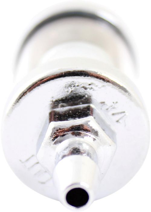 Fuel Filter - Aluminum, CNC, Transparent Fluid Window, Chrome Silver - 20A5250SV - PBC2582F1