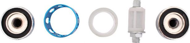 Fuel Filter - Posh Racing, Silver/Blue - 20A5240BU - PBC2604F1