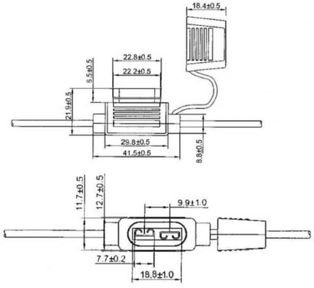 Fuse Holder - In Line, ATO, 35A - 60A9920 - PBC2053F1