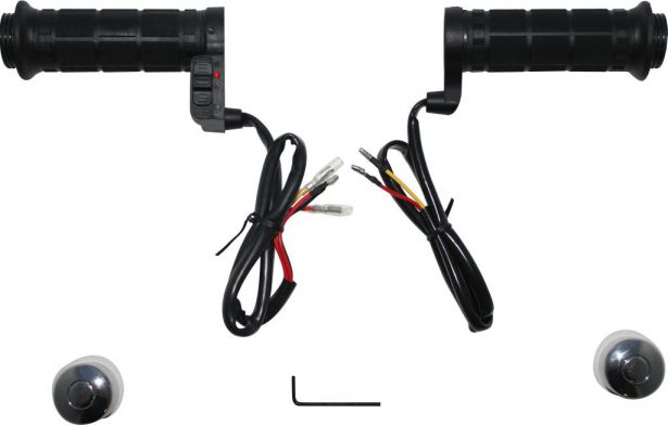 Heated Throttle Grips - Universal 22mm/27mm, 3-Stage, ATV/Snowmobile - PBC620F1