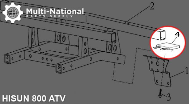License Plate Lamp - Hisun, 800cc, ATV/UTV - 70A7780 - PBC3096F1