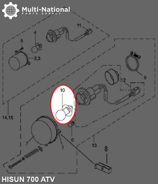 Light Bulb - 12V 25W, Dual Contact - BLB5240 - PBC3061F1