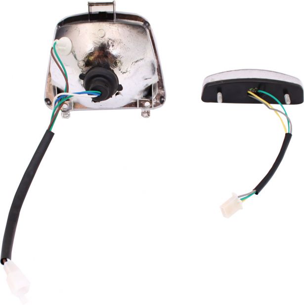 Light Set - 50cc to 150cc, ATV, Front Filament & Rear LED (2pcs) - 70A7300 - PBC654F1