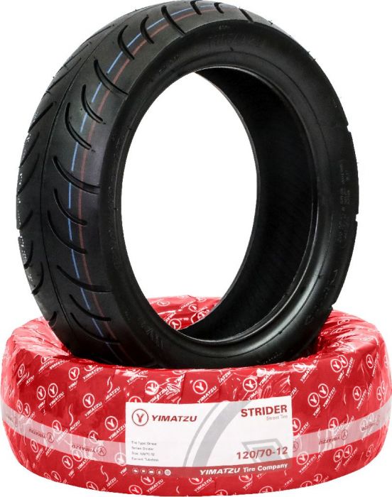 Tire - Yimatzu Strider, 120/70-12, Scooter, Tubeless - 40S1212YF1
