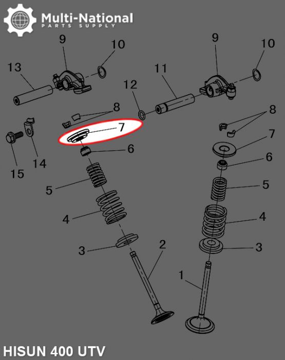 Valve Cotter Seat - ATV/UTV, Hisun, 400-500cc - 20A2341 - PBC2961F1