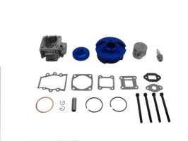 Cylinder Head Assembly - Big Bore, CNC, Dual Valve, Pocket Bike, 49cc, Air Cooled - 20P8490BU - PBC1755F1