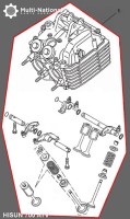 Cylinder Head Assembly - ATV, Hisun, 700cc - 20A8885 - PBC1637F1