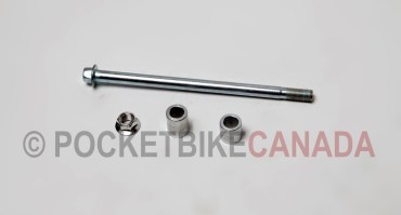 Front Axle w/Spacer and Bolt for 125cc, 306, Dirt Bike 4-Stroke - G2060061
